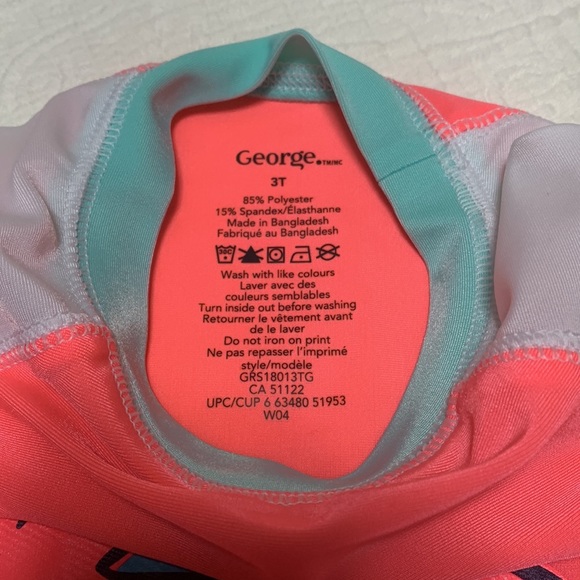 3T (5/$20) Strawberry Rashguard Top by George - Picture 7 of 12